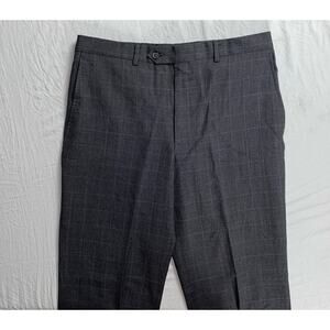 Kirkland Signature Flat Front Wool Dress Pants, Slacks. Houndstooth, 34X32. EUC!